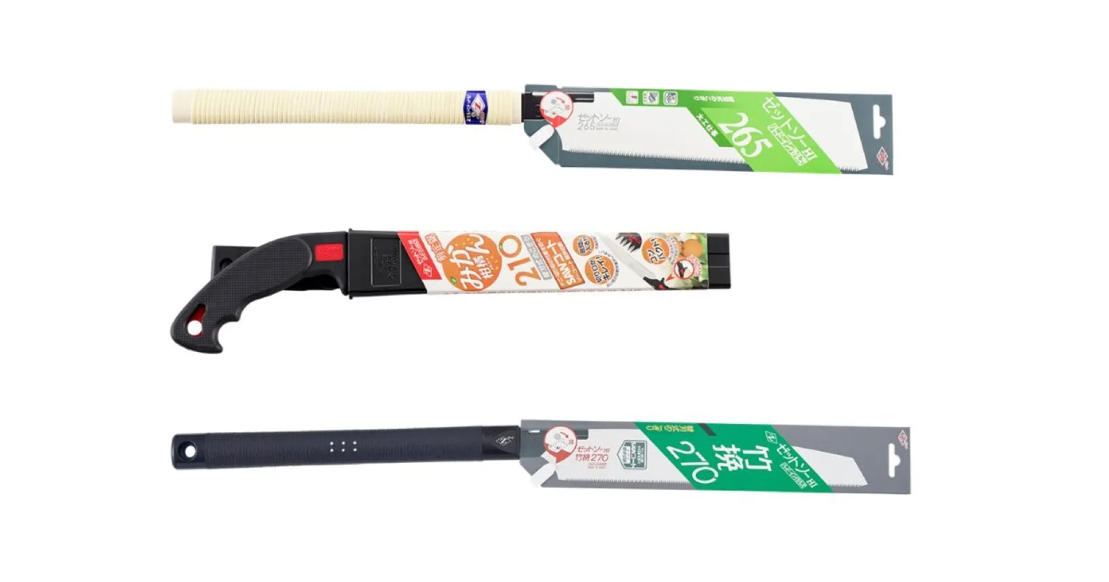 用途ごとに最適化された片刃のこぎりの種類